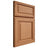 Shiloh Cabinetry Full Overlay Savannah Cherry Plain Cut Natural Door