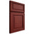 Shiloh Cabinetry Full Overlay Savannah Cherry Plain Cut Red Door