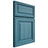Shiloh Cabinetry Full Overlay Savannah Hickory Plain Cut Aqua Door