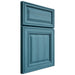Shiloh Cabinetry Full Overlay Savannah Hickory Plain Cut Aqua Door