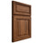 Shiloh Cabinetry Full Overlay Savannah Hickory Plain Cut Burnt Sugar Door