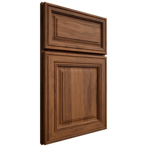 Shiloh Cabinetry Full Overlay Savannah Hickory Plain Cut Burnt Sugar Door