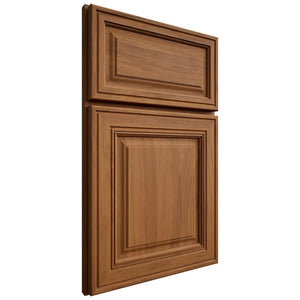 Shiloh Cabinetry Full Overlay Savannah Hickory Plain Cut Chestnut Door