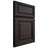 Shiloh Cabinetry Full Overlay Savannah Poplar Plain Cut Carbon Door