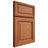 Shiloh Cabinetry Full Overlay Savannah Red Oak Plain Cut Harvest Door