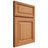 Shiloh Cabinetry Full Overlay Savannah Red Oak Plain Cut Medium Door