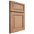 Shiloh Cabinetry Full Overlay Savannah Red Oak Plain Cut Natural Door