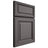 Shiloh Cabinetry Full Overlay Savannah Walnut Plain Cut Cadet Door