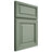 Shiloh Cabinetry Full Overlay Savannah White Oak Plain Cut Moss Door