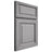 Shiloh Cabinetry Full Overlay Savannah White Oak Plain Cut Stratus Door