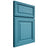 Shiloh Cabinetry Full Overlay Savannah White Oak Quarter Sawn Aqua Door