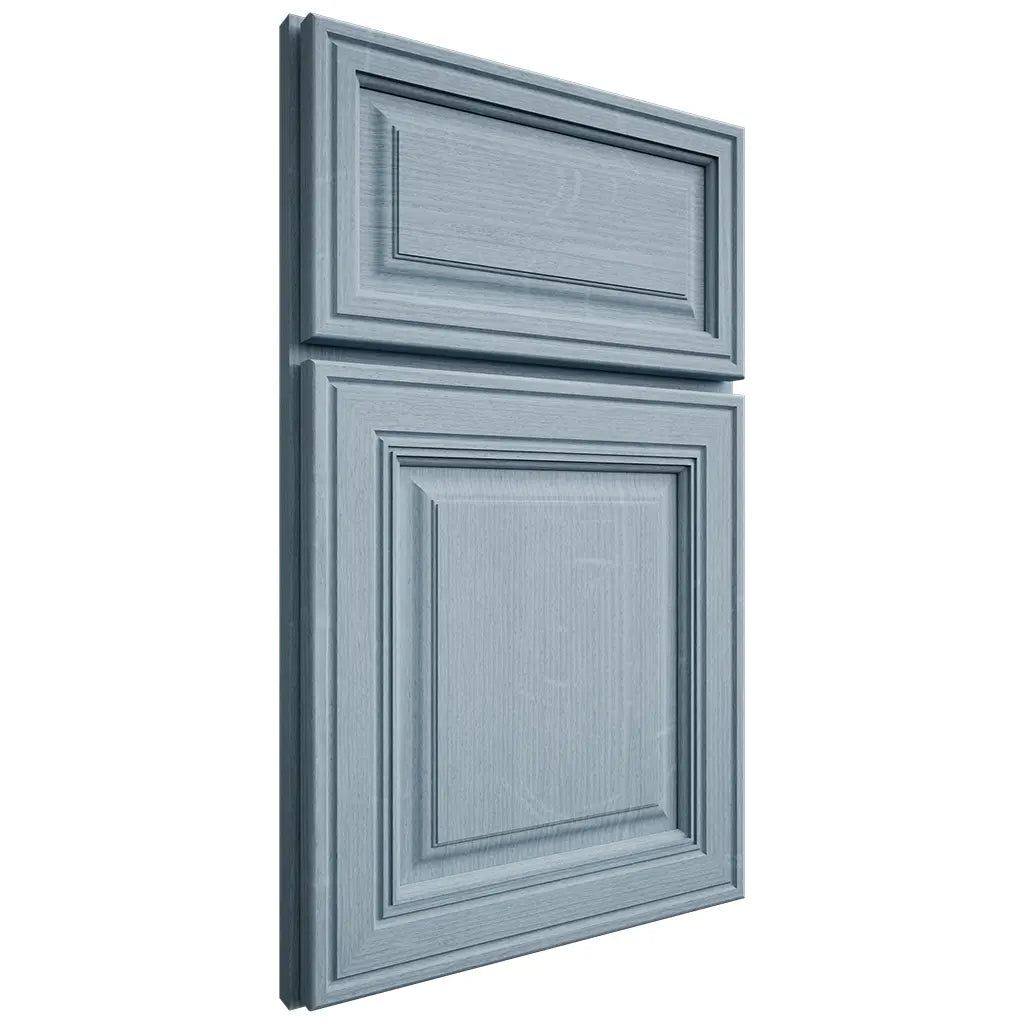 Shiloh Cabinetry Full Overlay Savannah White Oak Quarter Sawn Sky Door