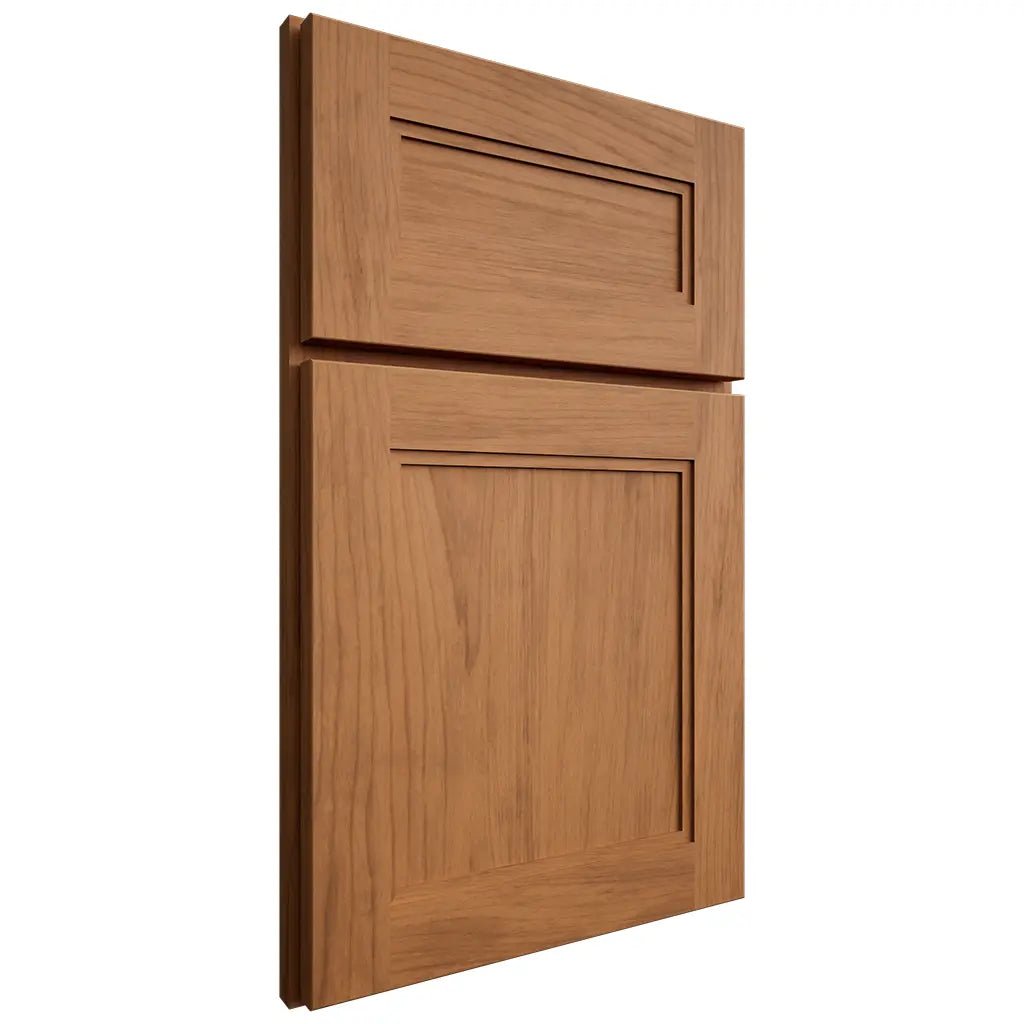 Shiloh Cabinetry Full Overlay Scottsdale Alder Plain Cut Caramel Door