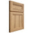 Shiloh Cabinetry Full Overlay Scottsdale Hickory Plain Cut Natural Door