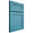 Shiloh Cabinetry Full Overlay Scottsdale White Oak Plain Cut Aqua Door