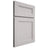 Shiloh Cabinetry Full Overlay Scottsdale White Oak Plain Cut Cotton Door