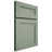 Shiloh Cabinetry Full Overlay Scottsdale White Oak Plain Cut Moss Door