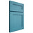 Shiloh Cabinetry Full Overlay Scottsdale White Oak Quarter Sawn Aqua Door