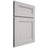 Shiloh Cabinetry Full Overlay Scottsdale White Oak Quarter Sawn Cotton Door
