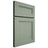 Shiloh Cabinetry Full Overlay Scottsdale White Oak Quarter Sawn Moss Door