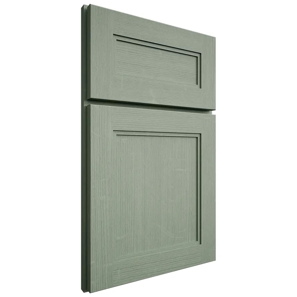 Shiloh Cabinetry Full Overlay Scottsdale White Oak Quarter Sawn Moss Door