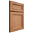 Shiloh Cabinetry Full Overlay Shelby Cherry Plain Cut Natural Door