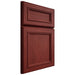 Shiloh Cabinetry Full Overlay Shelby Cherry Plain Cut Red Door