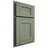 Shiloh Cabinetry Full Overlay Shelby Hickory Plain Cut Moss Door