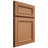 Shiloh Cabinetry Full Overlay Shelby Maple Plain Cut Cashmere Door