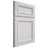 Shiloh Cabinetry Full Overlay Shelby Paintable Arctic Door