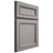 Shiloh Cabinetry Full Overlay Shelby Paintable Dovetail Gray Door