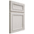 Shiloh Cabinetry Full Overlay Shelby Paintable Eggshell Door