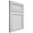 Shiloh Cabinetry Full Overlay Shelby Paintable Polar Door