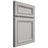 Shiloh Cabinetry Full Overlay Shelby Paintable Unusual Gray Door