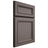 Shiloh Cabinetry Full Overlay Shelby Poplar Plain Cut Heatherstone Door