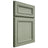 Shiloh Cabinetry Full Overlay Shelby Red Oak Plain Cut Moss Door