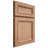 Shiloh Cabinetry Full Overlay Shelby Red Oak Plain Cut Natural Door