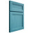 Shiloh Cabinetry Full Overlay Somerset Alder Plain Cut Aqua Door