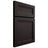 Shiloh Cabinetry Full Overlay Somerset Alder Plain Cut Espresso Door