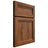 Shiloh Cabinetry Full Overlay Somerset Hickory Plain Cut Burnt Sugar Door