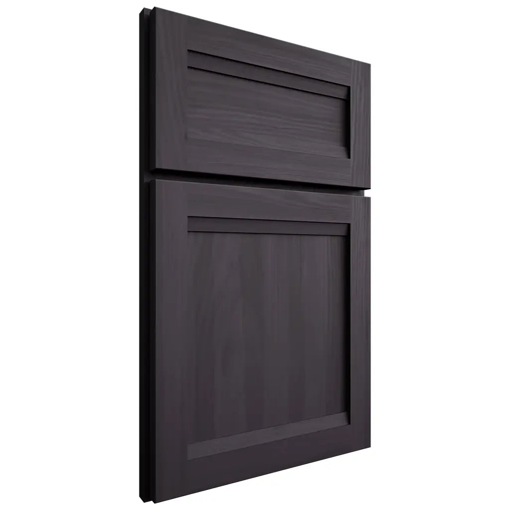 Shiloh Cabinetry Full Overlay Somerset Hickory Plain Cut Harbor Door
