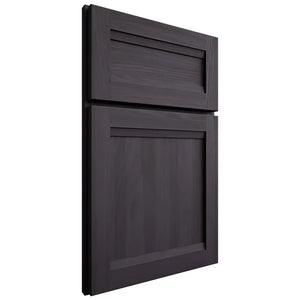 Shiloh Cabinetry Full Overlay Somerset Hickory Plain Cut Harbor Door