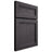Shiloh Cabinetry Full Overlay Somerset Red Oak Plain Cut Harbor Door