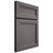 Shiloh Cabinetry Full Overlay Somerset Walnut Plain Cut Cadet Door
