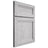 Shiloh Cabinetry Full Overlay Somerset Walnut Plain Cut Stratus Door