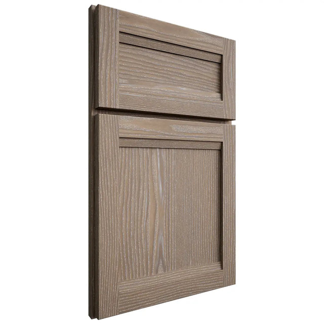 Shiloh Cabinetry Full Overlay Somerset White Oak Plain Cut Almond Door