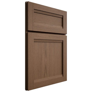 Shiloh Cabinetry Full Overlay Somerset White Oak Plain Cut Autumn Door