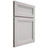 Shiloh Cabinetry Full Overlay Somerset White Oak Plain Cut Cotton Door