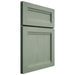 Shiloh Cabinetry Full Overlay Somerset White Oak Plain Cut Moss Door