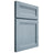 Shiloh Cabinetry Full Overlay Somerset White Oak Plain Cut Sky Door